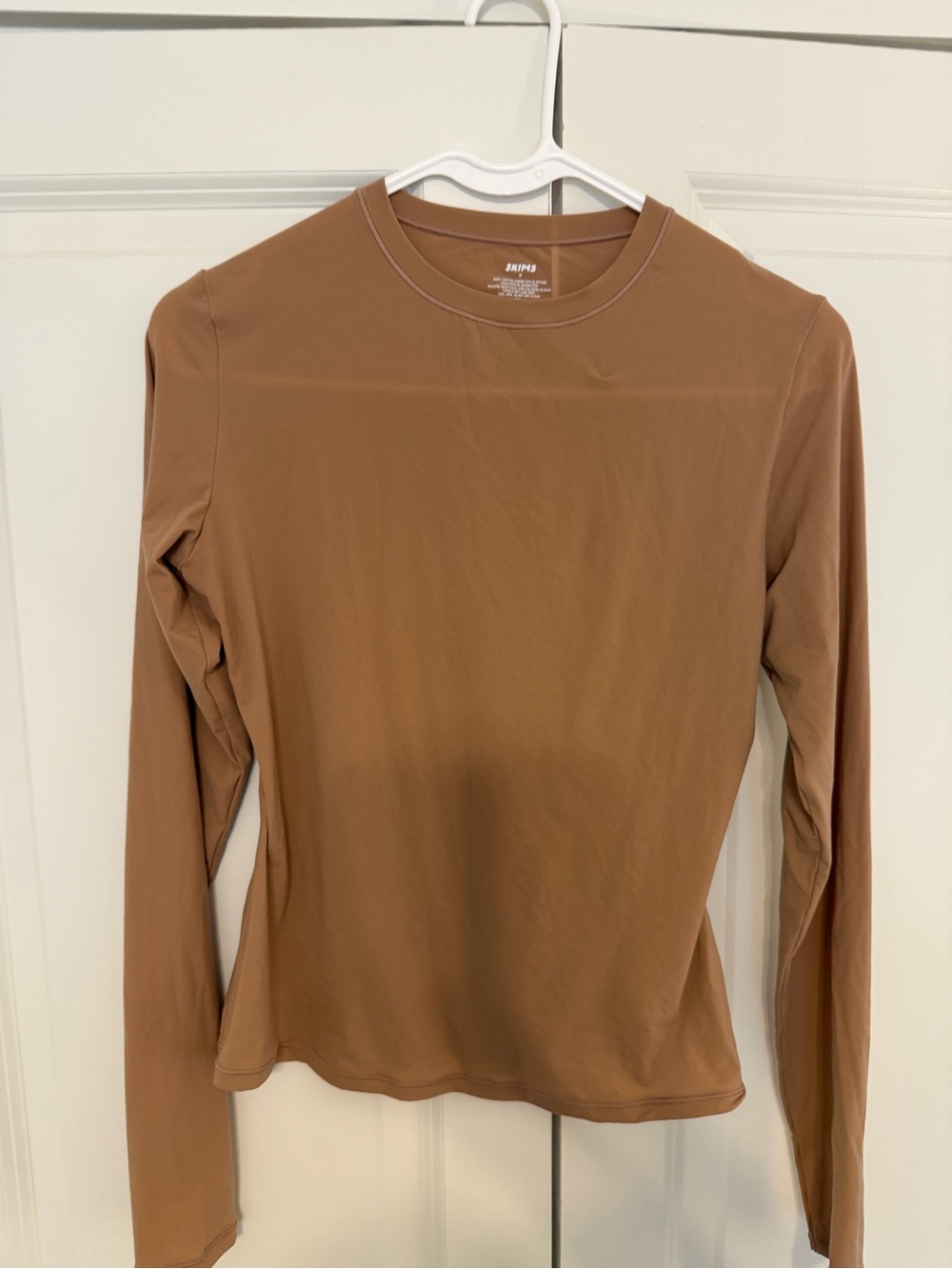 Skims Brown Long Sleeve Top